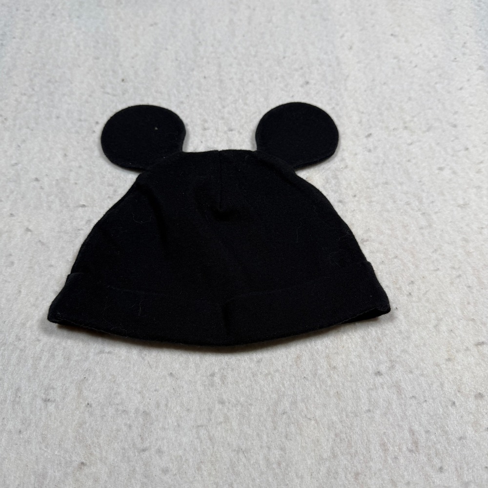 Disney Jumping Beans Baby Mouse Ear Beanie Hat Black 6 Month RN73277